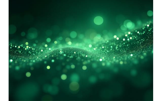 Abstract visualization of data flowing securely, represented by interconnected nodes and gentle light trails in a digital space, using Verdilux Bloom's color palette.